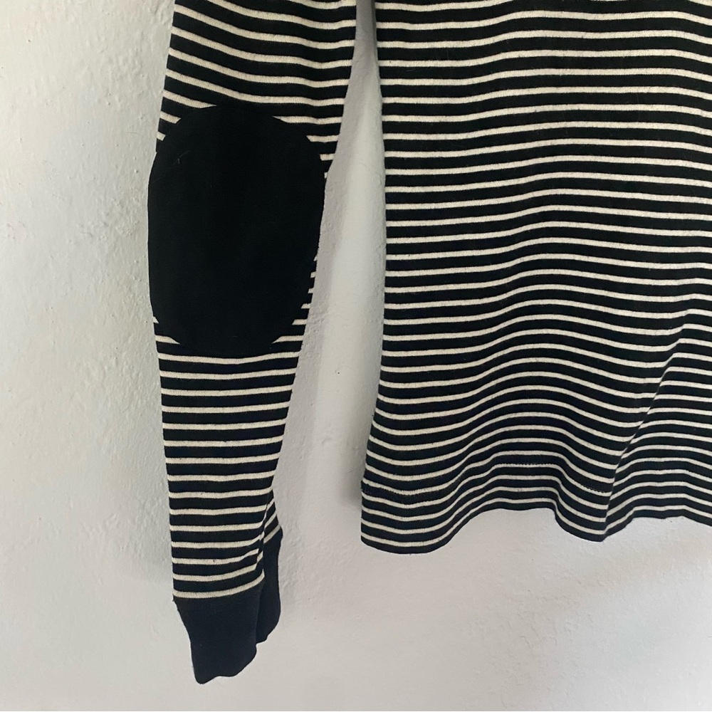 Ralph Lauren Jeans Co Black and White Striped Long Sleeve Shirt - Picture 6 of 6